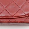 二手 Chanel 迷你 Matelasse 单肩包，链条单肩包，复古 A35200，红色小羊皮，斜挎包，旋锁，女款