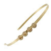 Pre-owned Chanel COCO headband, 01A, gold-plated with faux  display picture 1