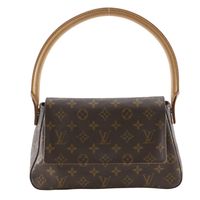 LOUIS VUITTON 미니 루핑 숄더백 모노그램 M51147 모노그램 캔버스 프랑스제 어깨걸이, 핸드백, A5 스냅 버튼 Mini looping 레이디스【중고】