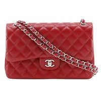 샤넬 CHANEL 데카마 트러세 30 숄더백 클래식 라지 체인 숄더 더블 플랩 A58600 램 스킨 2013년 레드 비스듬히 걸어, 어깨걸이, A5 턴 락