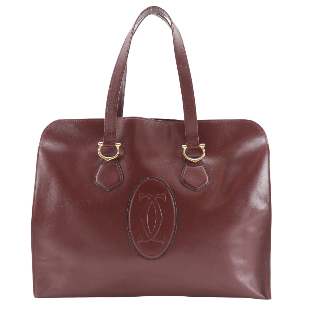 Cartier Must Top Handle Bag Bordeaux