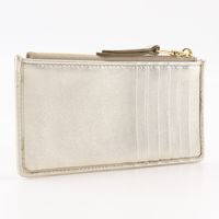 Miu Miu Fragment Case, card case, Matelasse envelope coin case, leather, Pirite zipper, women's [unused]