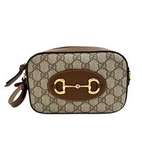 GUCCI/구찌 호스 비트 1955 760196 숄더백 GG 스프림 캔버스 베이지 레이디스