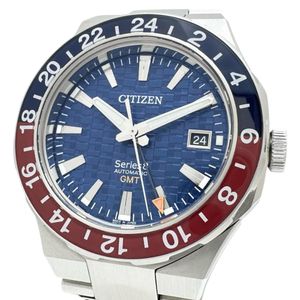 CITIZEN Series 8 GMT NB6030-59L (9054-0065X02) with Box and Warranty, Stainless Steel Automatic Watch, Navy Dial, Men's