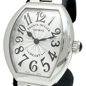 FRANCK MULLER Heart to Heart 5002 S QZ Women's Stainless Steel Quartz Watch with Silver Dial and Silver Strap