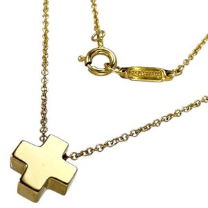 TIFFANY & Co. Roman Cross Necklace, 18K Gold, 3.5g, 41cm, Women's
