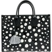 LOUIS VUITTON On the Go MM M46389 LV x Yayoi Kusama Infinity Dot 兩用單肩包 Monogram Empreinte 黑色