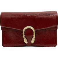 GUCCI / 구찌 디오뉴소스 슈퍼 미니 가방 795368 숄더백 특허 레더 레드 레더/골드 쇠장식 레이디스