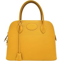 HERMES Bolide 31 2-Way 單肩包/手提包 附〇Z印章 (1996年製造) 皮革/Couchvel Jaune/黃色 女款