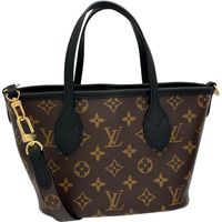 LOUIS VUITTON Neverfull Inside Out BB Monogram M12099 雙面托特包 PVC/皮革ブラウン/黑色