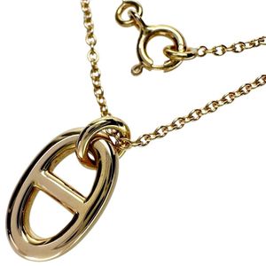 HERMES/Hermès Chaine d'Ancre Farandole PM Necklace, 18K Pink Gold, 4.9g, 42cm, Women's
