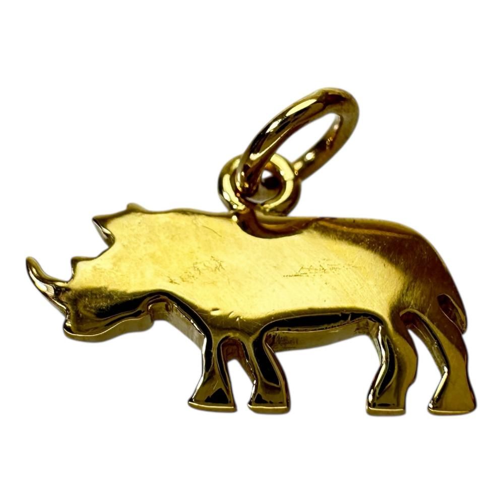 Pendentif Motif Rhinocéros POMPELLATO - Or 18 Carats (K18) - Poids 2,0g - Occasion Très Bon état