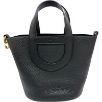 HERMES/愛馬仕 In the Loop 18 手提包，雙印章（2024），皮革，黑色，女款