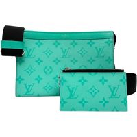 LOUIS VUITTON VUITTON /루이비통 가스톤 타이가라마 M30934 웨어러블 월렛 숄더백 레더 그린 레더(마이애미 그린) 레이디스