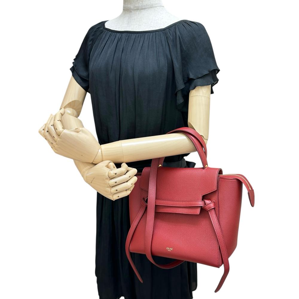 美品 セリーヌ ベルトバッグ ミニ ショルダーバッグ