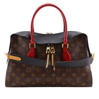 二手LOUIS VUITTON Tuileries 手提包，雙向單肩包，M41454，字母帆布，黑色，2017 年，FL4167，單肩包/手提包，雙向，A5 尺寸，雙拉鍊，女式。