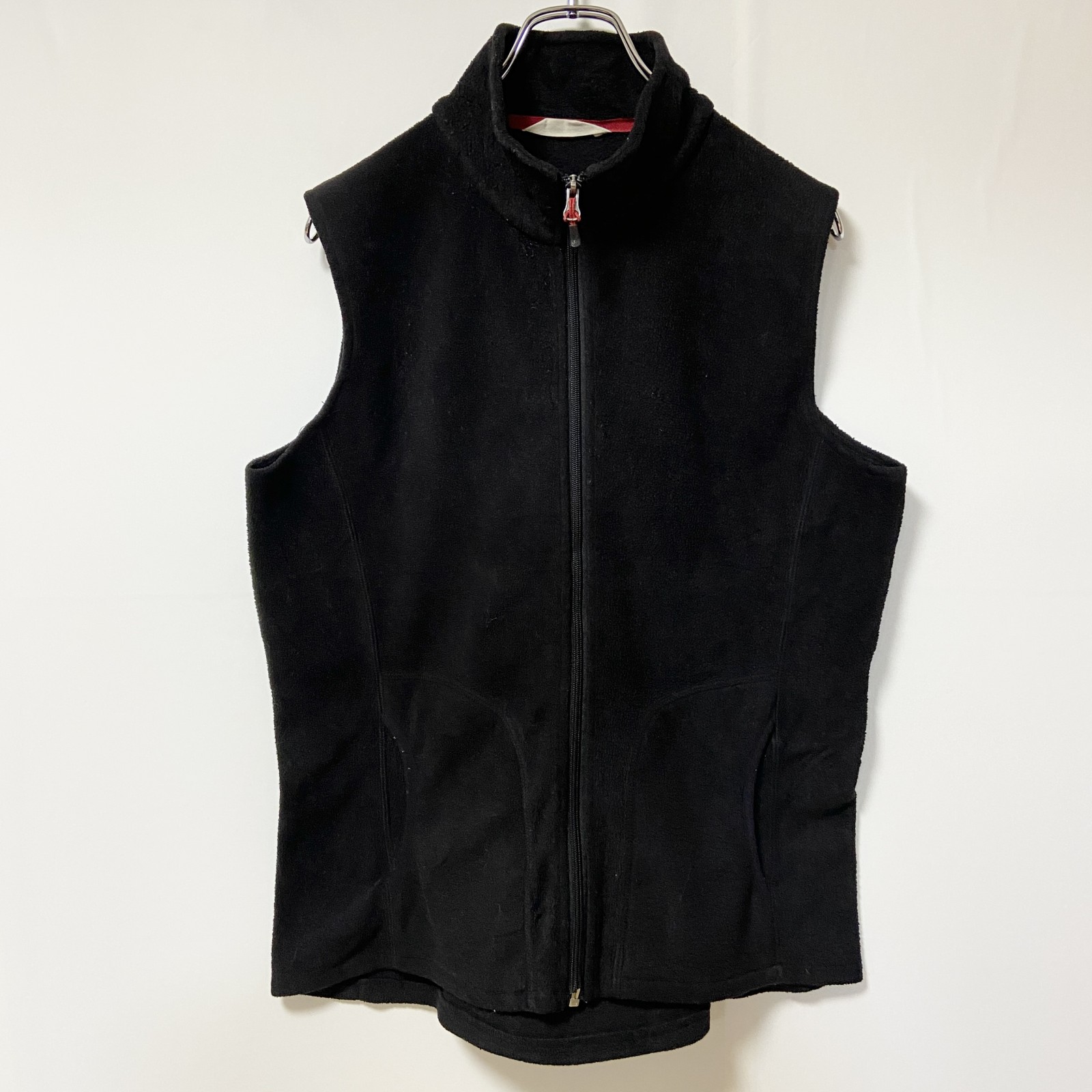 ウールリッチ woolrich フリースベスト L ブラック WOOLRICH ウールリッチ アニマル チェック ボアフリースベスト 厚手 L