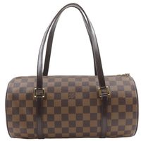 二手 Louis LOUIS VUITTON Papillon 手提包 N51304，Damier 帆布，棕色，拉鍊式，女士款。