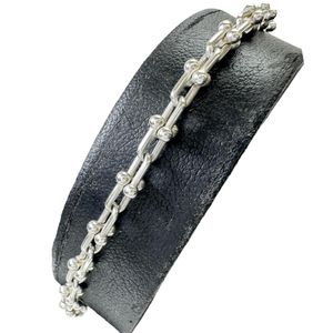 TIFFANY & Co./Tiffany Bracelet Hardware Micro Link Sterling Silver 925 7.3g 18.0cm Women's [Pre-owned]