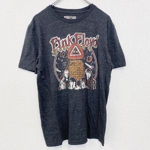 헌 옷 used 반소매 밴드 프린트 T셔츠 음악 핑크 플로이드 프로그레 락 록 회색 다크 그레이 M사이즈