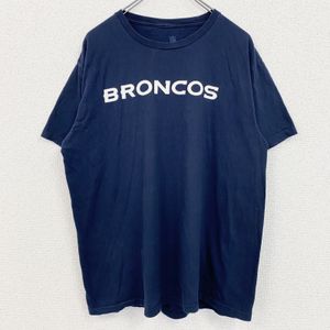 헌 옷 used NFL 반소매 크루넥 프린트 T셔츠 덴버 브론코스 풋볼 뒷번호 네이비 L사이즈