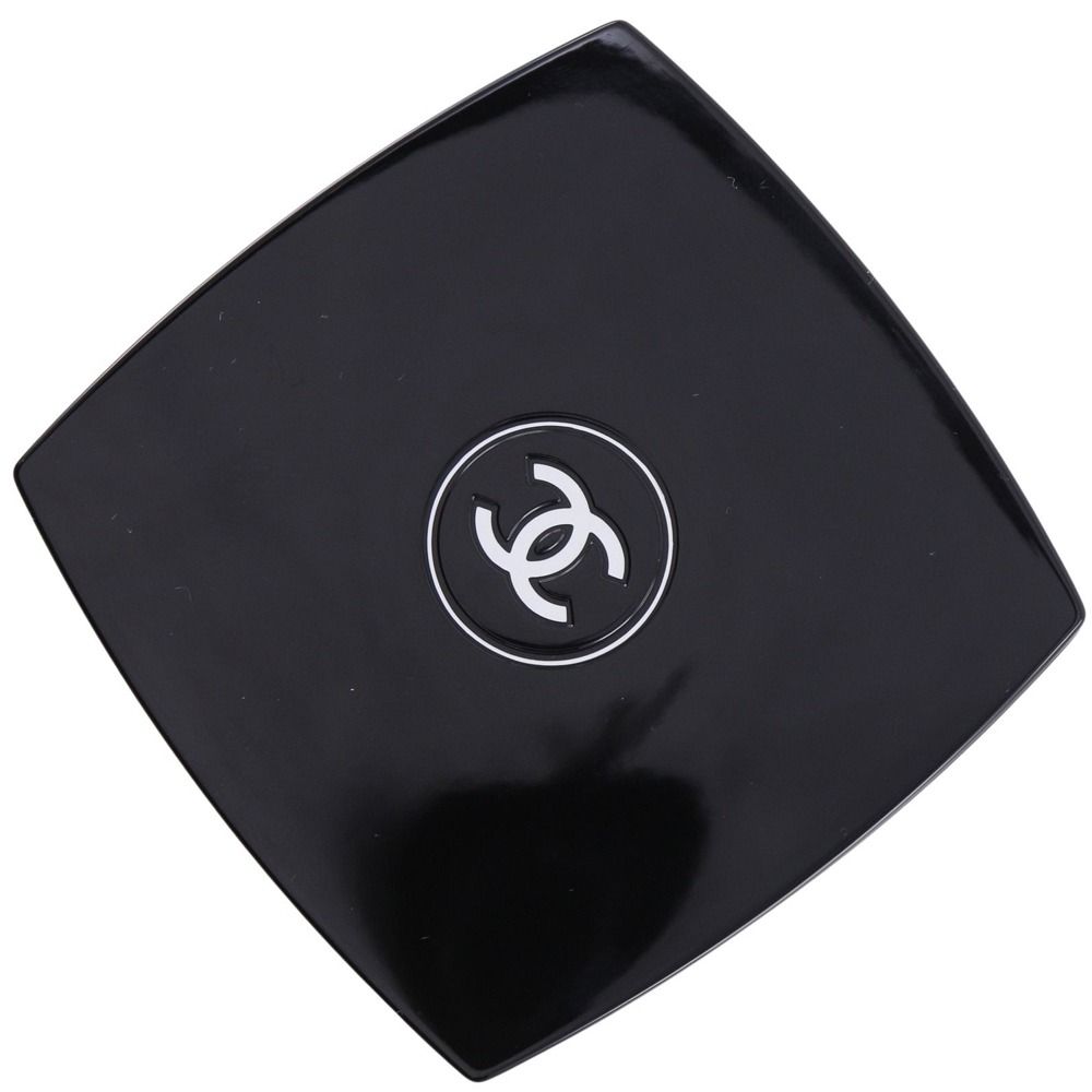 Pre-owned CHANEL COCO Mark hand mirror/compact, double mirror, Miroir Double Facet, plastic, black, women's.