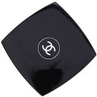 Pre-owned CHANEL COCO Mark hand mirror/compact, double mirror, Miroir Double Facet, plastic, black, women's.