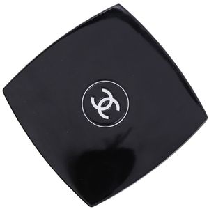 Pre-owned CHANEL COCO Mark hand mirror/compact, double mirror, Miroir Double Facet, plastic, black, women's.