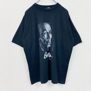 헌 옷 used Bob Marley Bob Marley 반소매 빅 프린트 T 셔츠 밴드 T 크루 넥 블랙 블랙 XL 사이즈