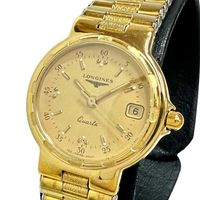 LONGINES/ 浪琴 Conquest 25059205 腕錶，鍍金/不鏽鋼，石英機芯，金色錶盤，女士款 [二手]