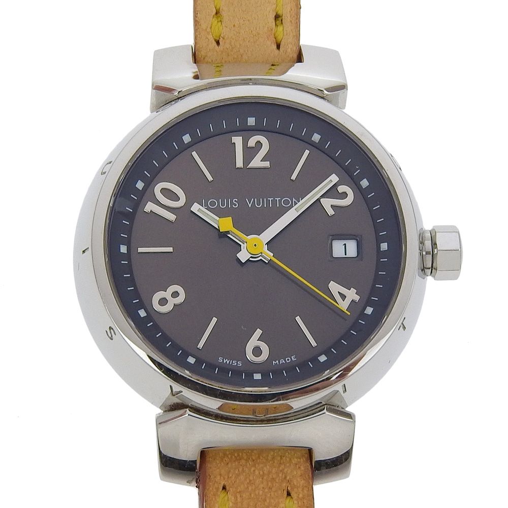 Pre-owned Louis LOUIS VUITTON Tambour watch Q1211, stainless  display picture 1