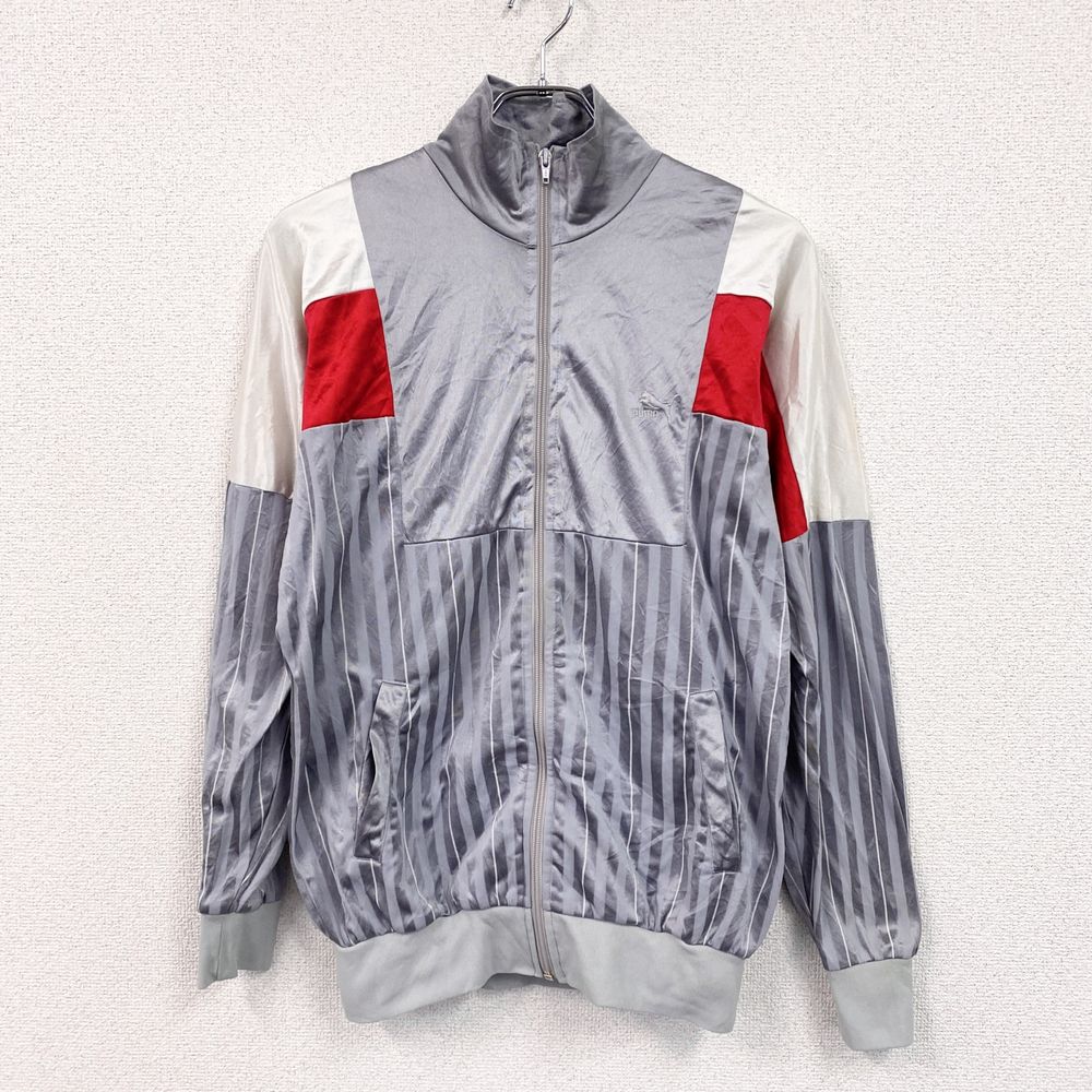 Used 80s Puma track jacket/jersey, vintage silver/ Color, size