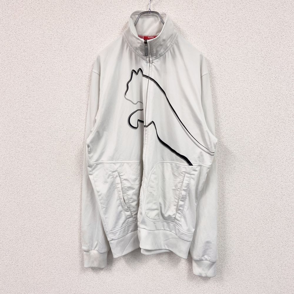 Used PUMA track jacket/jersey, white, size XL | 日本二手精品 ｜ DOKODEMO