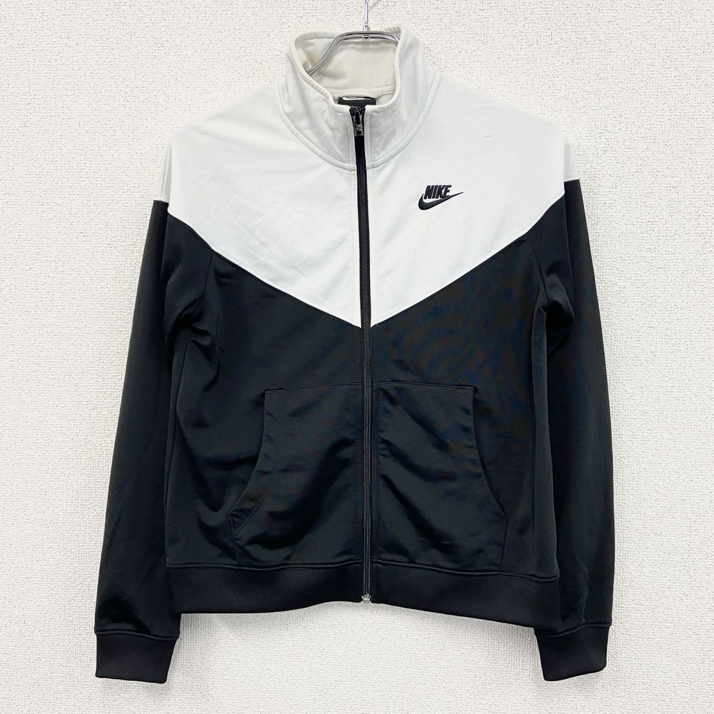 古着 used NIKE ナイキ トラックジャケット/ジャージ バイカラー 白 黒