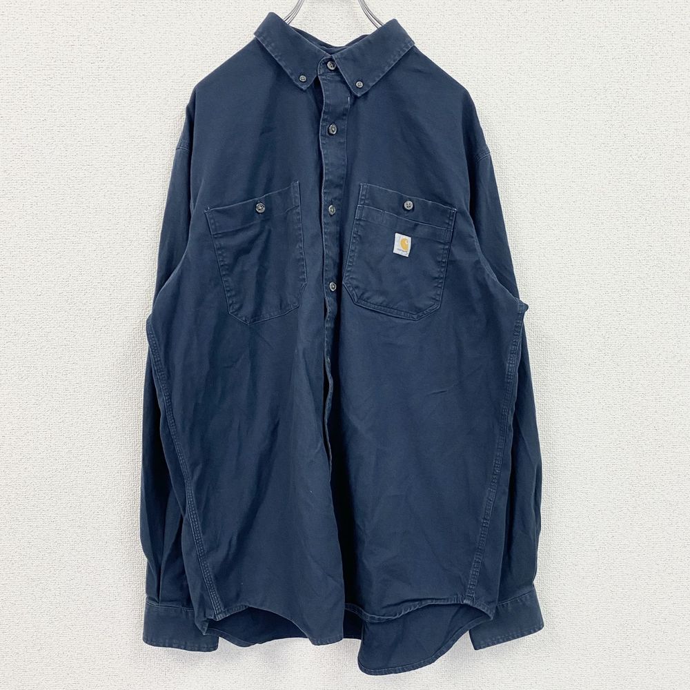古着 used Carhartt カーハート 長袖ボタンダウンシャツ ワークシャツ