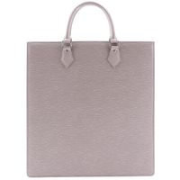 Pre-owned Louis LOUIS VUITTON Sac Plat handbag/tote bag M5207B made of Epi leather in lilac/light purple. A4 size, open. Unisex.