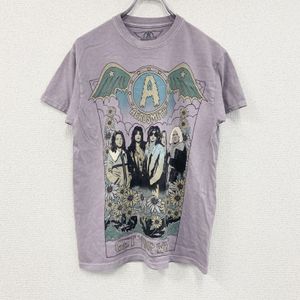 헌 옷 used AERO SMITH 에어로 스미스 반소매 프린트 T셔츠 밴드 T 보라색 퍼플 M 사이즈