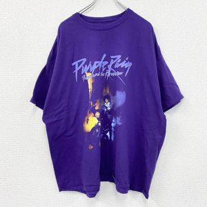 헌 옷 used THE PRINCE ESTATE 프린스 반소매 프린트 T셔츠 밴드 T Purple Rain 보라색 퍼플 3XL 사이즈