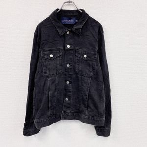 Used CALVIN KLEIN JEANS denim jacket, black, size L