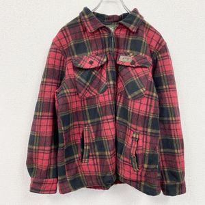 Used 90s Stillwater Supply CO fleece jacket/boa jacket in vintage RED