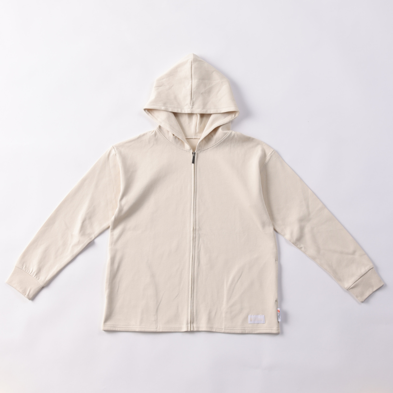 [IFMIC 加工中] 运动拉链连帽衫（米白色）