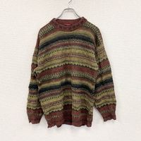 Used BURTON alpaca-blend acrylic knit sweater, all-over print, Color, size M