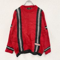 Used 2000s EXTREME EXPLORER acrylic knit sweater, red, RED S