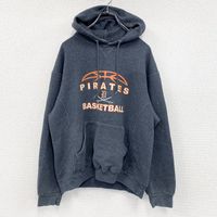 Used 2000s Russell Athletic vintage gray sweatshirt/hoodie, size M