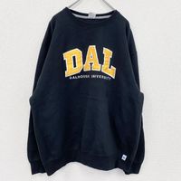 Used 2000s Russell Athletic sweatshirt, vintage black, size 2XL