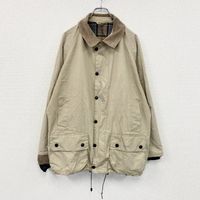 Used Barbour Lightweight Beaufort Hunting Jacket, Beige, Size L