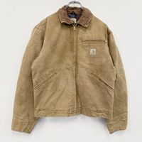 Used 2000s Carhartt Detroit Duck Jacket with Blanket Liner in Braun