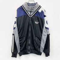 Used 90s adidas vintage track jacket/jersey, black, size M
