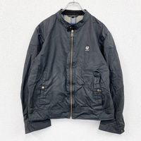 Used Belstaff oiled rider's jacket with stand-up Color , black, size 44