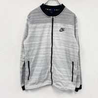 Used Nike track jacket/jersey, gray, size L